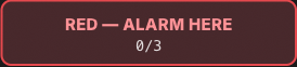 The RED — ALARM HERE button on the monitor